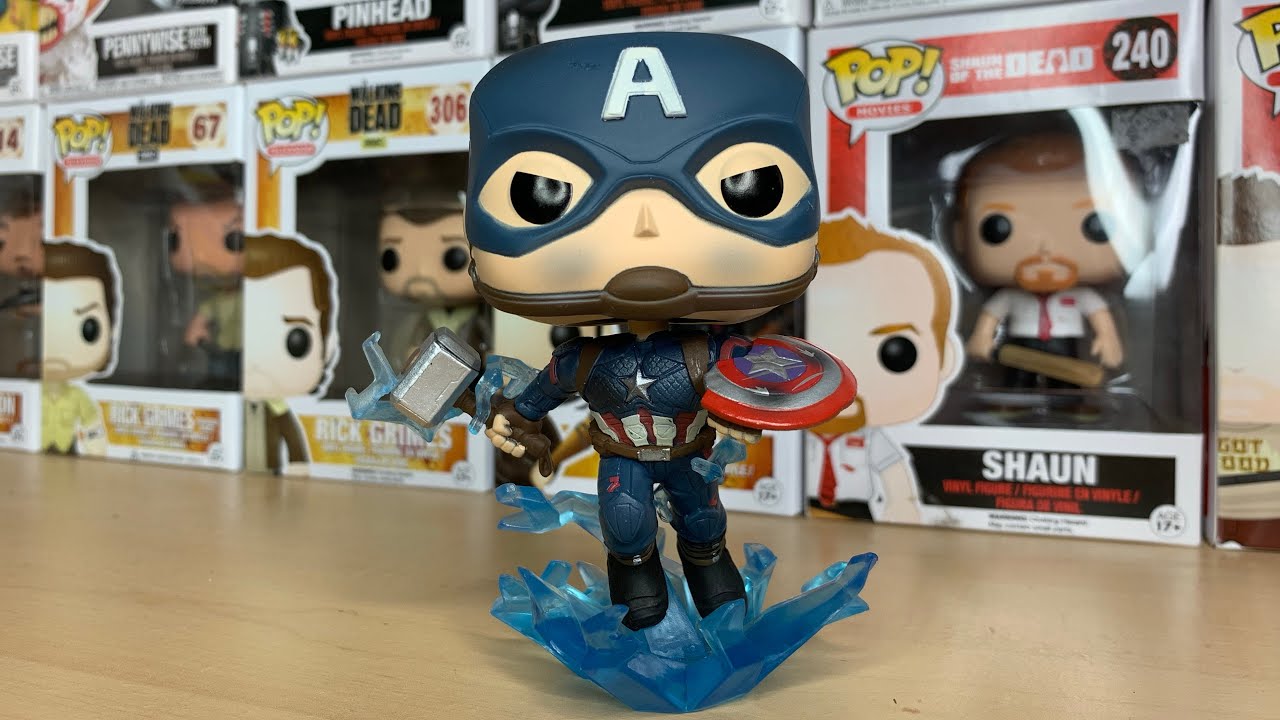 captain america funko mjolnir