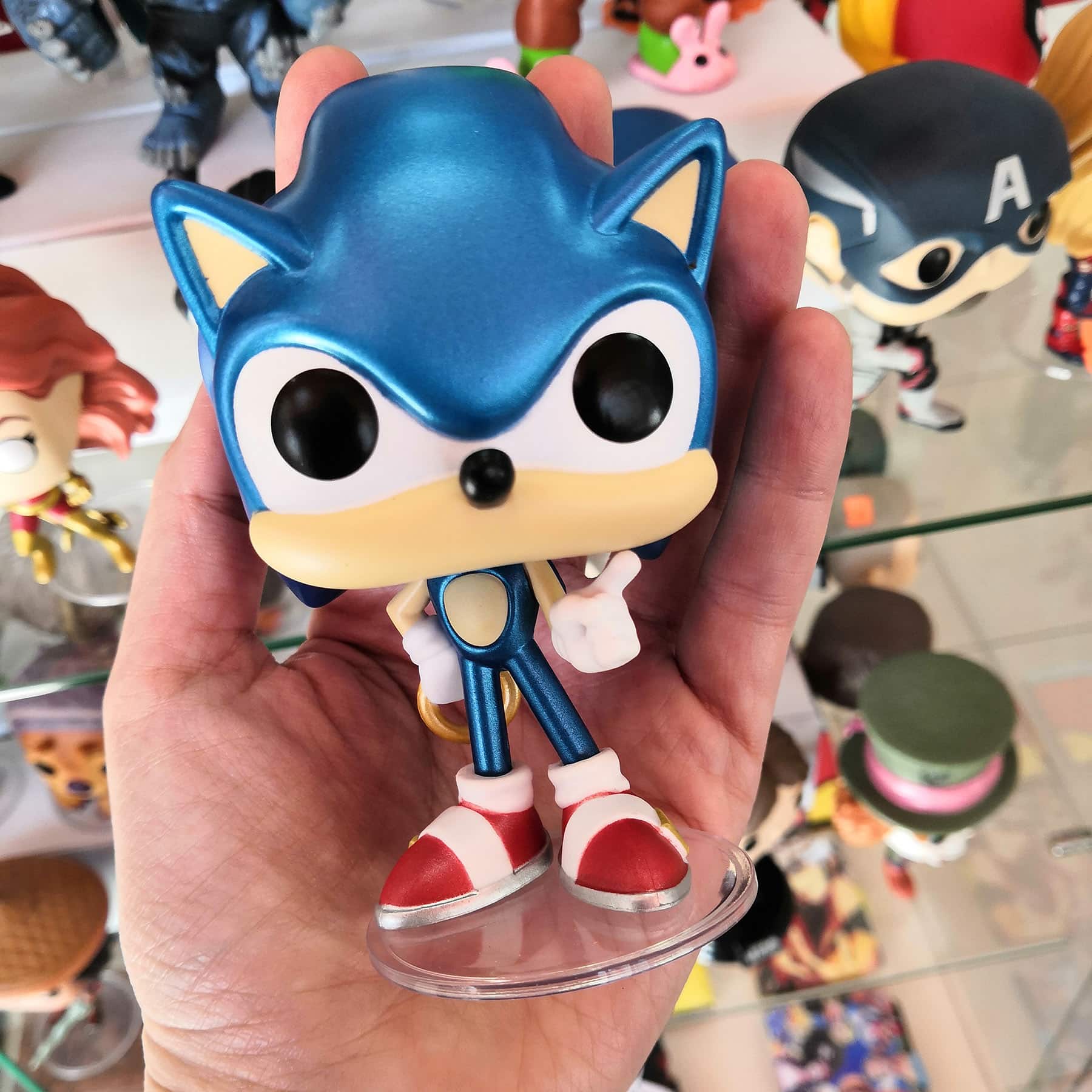 Купить Фигурка Funko POP Sonic - Sonic with Ring Metallic (283) Exc в Woody  Comics