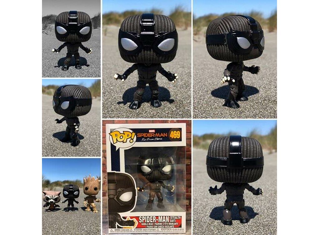 Spider man far from sale home stealth suit funko pop