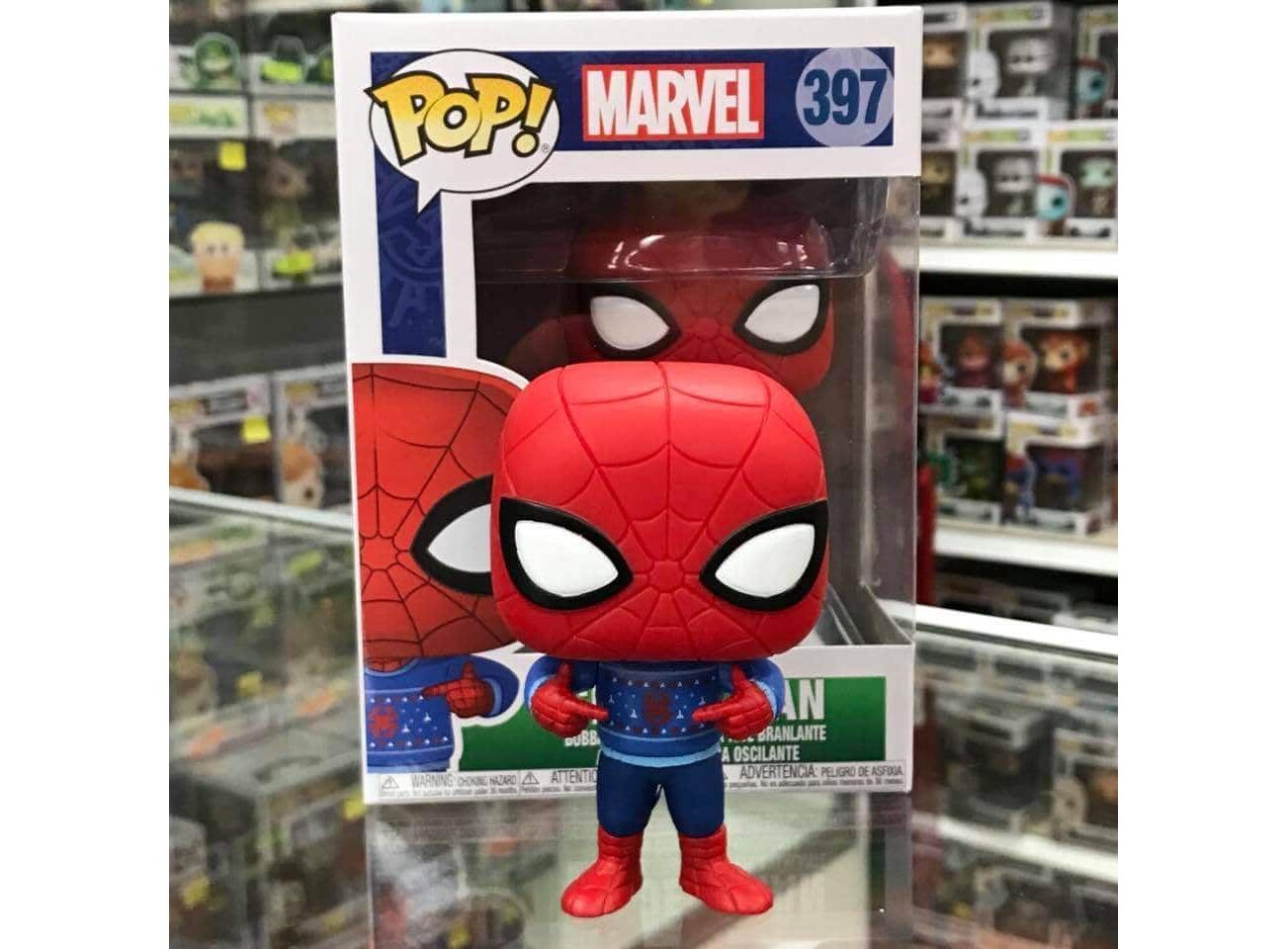 spider man ugly sweater funko