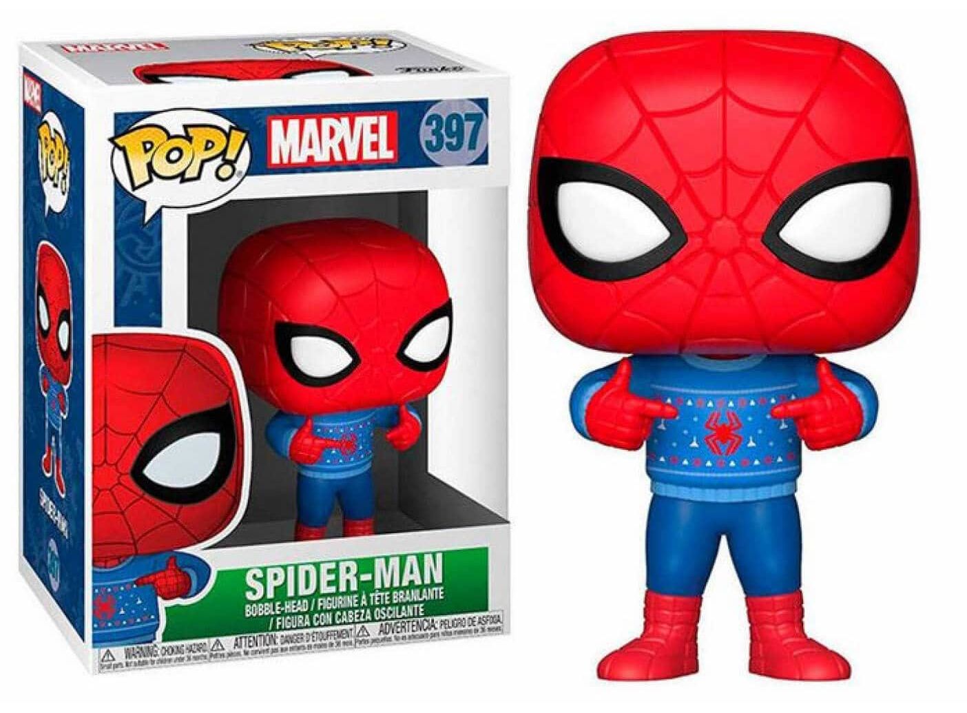 spiderman christmas sweater pop