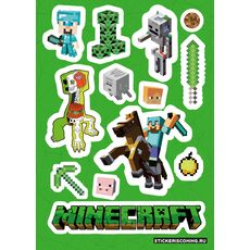 Набор стикеров Minecraft (Stickeriscoming), фото 