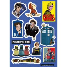 Набор стикеров Doctor Who (Stickeriscoming), фото 