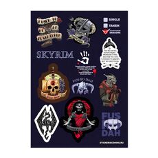 Набор стикеров Skyrim (Stickeriscoming), фото 