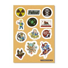 Набор стикеров Fallout (Stickeriscoming), фото 