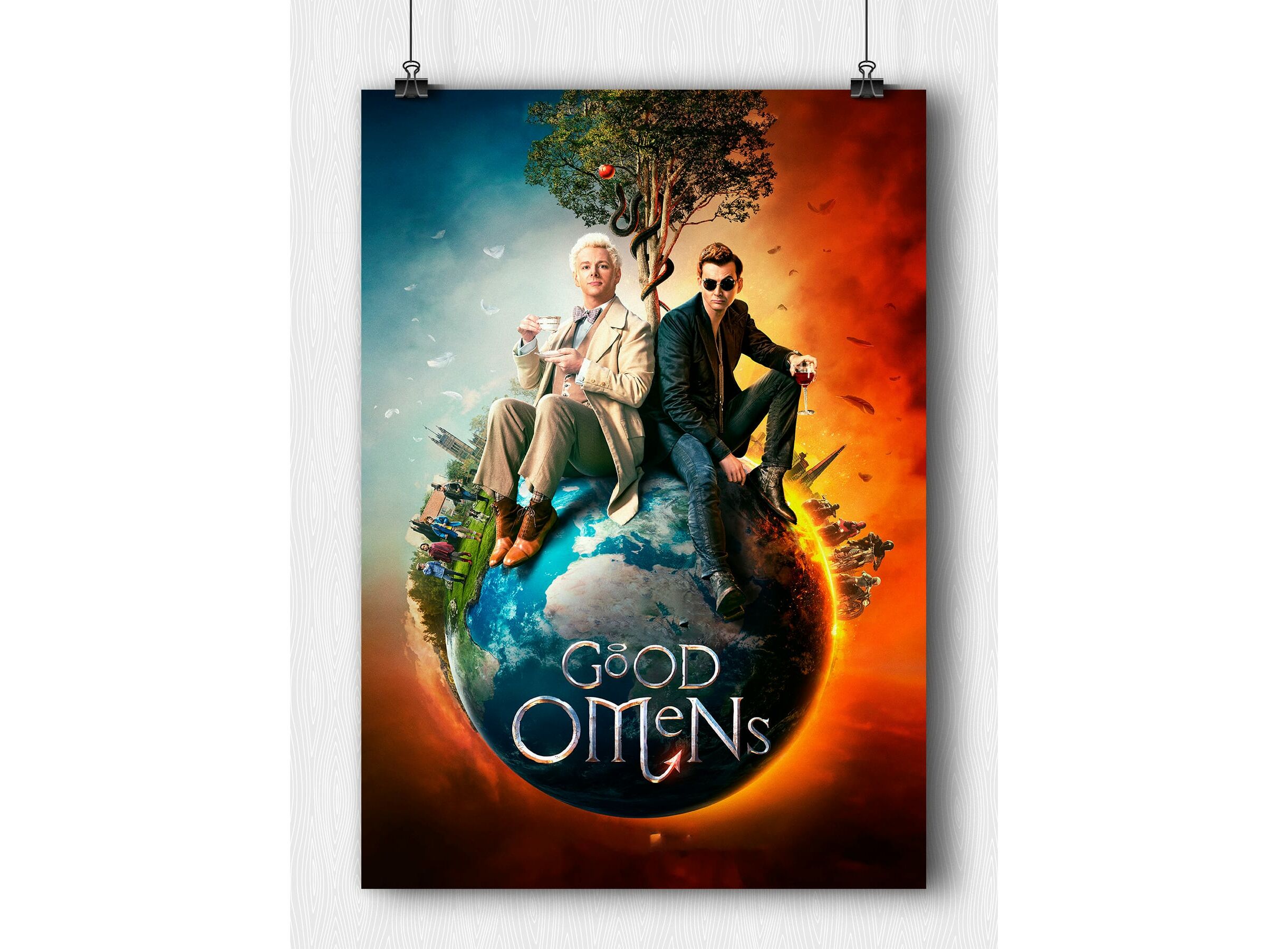 Best poster. Good Omens книга script. Книги и атрибутика по сериалам. Good Omens 2 плакат. Good Omens book shop.