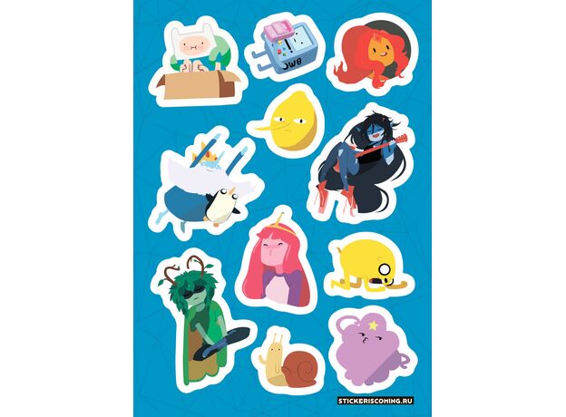 Набор стикеров Adventure Time 2 (Stickeriscoming), фото 