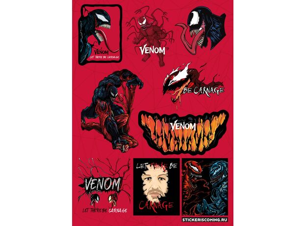 Набор стикеров Marvel - Venom 2 (Stickeriscoming), фото 