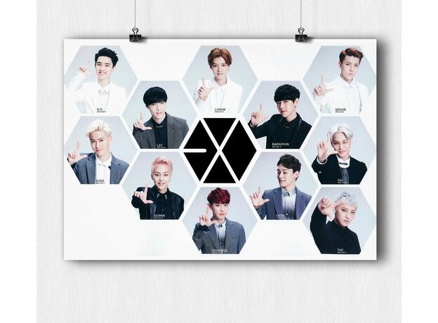 Постер K-POP EXO #01 (на заказ), фото 