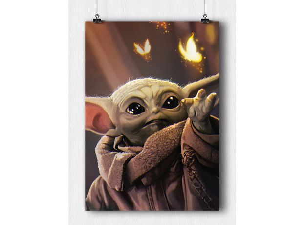 Постер Star Wars - Mandalorian #18 (на заказ) Грогу, фото 