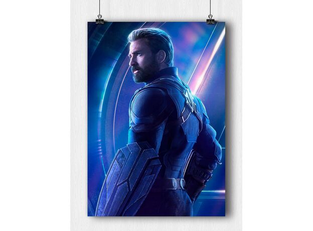 Постер Marvel - Captain America #01 (на заказ), фото 